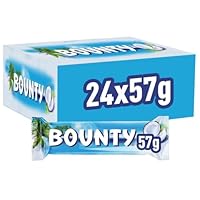 Bounty Schokoriegel, Kokos und Schokolade Geschmack, 24 Riegel in einer Packung (24x 57g)
