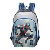 SANTINO, Mochila Infantil No Limits ManHero by Santino Poliéster Azul NLM13U02