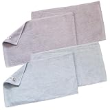 トランパラン マフラータオル 2枚セット 今治タオル AIRY スポーツタオル 約22×100cm (ブルーグレー・ライラック) 汗拭き ジム ランニング 綿100％ 日本製