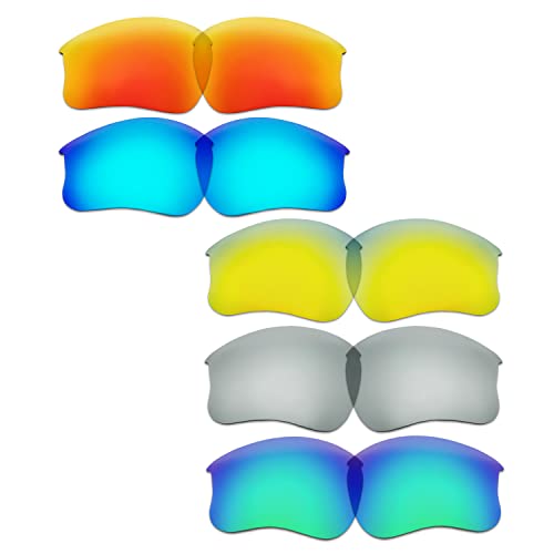 Verres de rechange Oakley Flak Jacket XLJ interchangeables anti-UV 5 teintes
