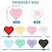 uxcell 6 Pcs Heart Pen Loop Holder for Notebook, Self Adhesive Pen Holder PU Leather Pencil Elastic Loop Designed for Tablet, Journals Clipboards Notebooks(Pink, Style1)