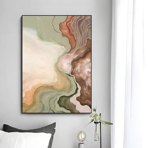 Tableau abstrait géométrique moderne déco murale salon affiche toile 30x45cm