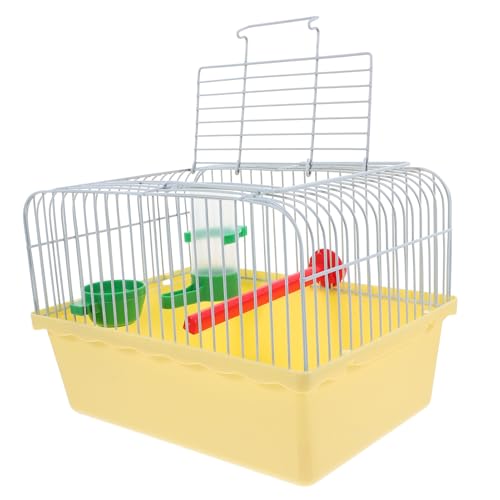 POPETPOP Bird Travel Cage Bird Carrier with Water Bottle : Portable Bird Cage Parrot Travel Carrier with Handle Small Bird Cage for Parakeets Finches Lovebirds