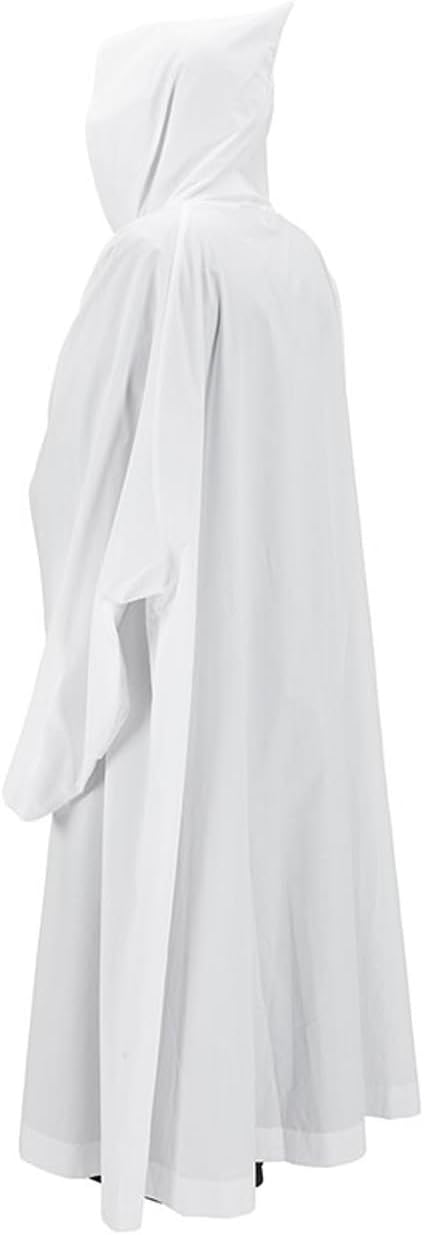 Trinity Church Supply Hooded Monastic Alb Catholic Christian Vestment Church Pastor Clergy Gift, White Color, Size - Large