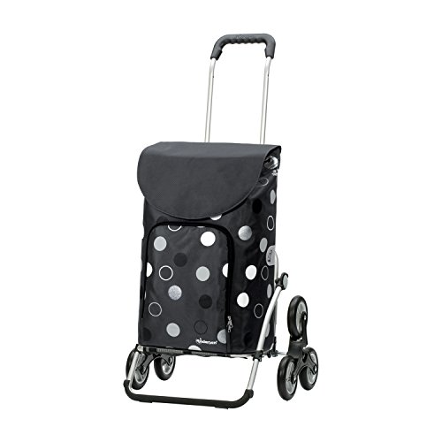 Andersen Shopper Treppensteiger Royal Alu klappbar mit Rad Ø 3 x 13 cm und 41 Liter Tasche Kira mit Kühlfach grau