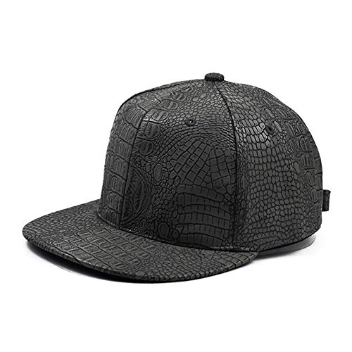 Leather Flat-brimmed Baseball Cap Fashion Men's Street Hat Hip-hop Baseball Cap Youth Street Dance Duck Tongue Cap