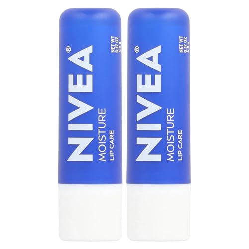 Nivea Original Moisture Lip Balm Dual Pack, 1 Count, Blue
