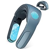 Vineen ネッククーラー 首掛け扇風機【2025年夏新進化ネックファン・-15℃ 瞬間冷却】ネックファン 冷却プレート 携帯扇風機 首掛けクーラー 大風量3段階調節 羽根なし 静音 5000mAh大容量 長時間連続使用 ネックエアコン 軽量 折りたたみ式 蒸れ対策 熱中症対策 両手解放 アウトドア/通勤通学/作業/旅行/ハイキング 母の日 誕生日 プレゼント (ブルー)