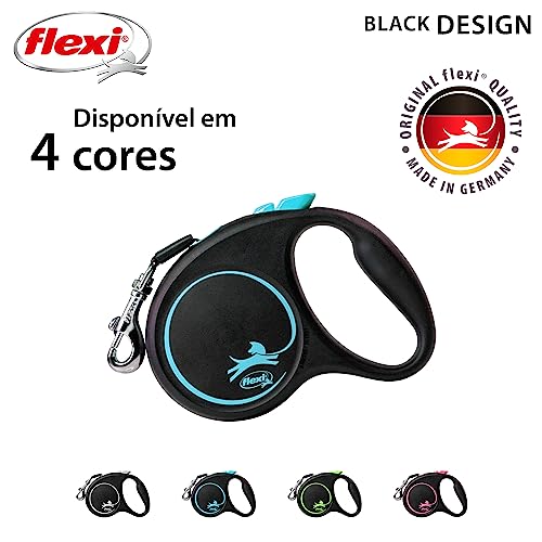 Guia Flexi Black Design Fita P 5m - Azul