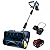 Enhulk Snow Shovel, 20V | 12-Inch | 4-Ah Cordless Snow Blower, Battery Powered Snow Blower with Directional Plate & Adjustable Front Handle (4-Ah Battery & Quick Charger Included)