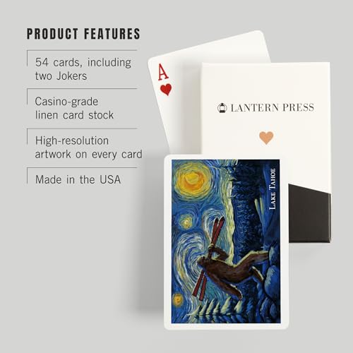 Baraja de Poker Lantern Press Lake Tahoe, 52 cartas miniatura 3