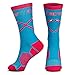 ChalkTalkSPORTS Athletic Half Cushioned Crew Socks | Rowing Loving the Crew Design | Pink/Blue (One size fits most, Men's shoe size 5-11 and Women's 6-12.)