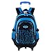 Zaino Trolley Scuola, Fanspack Zaino Scuola Trolley Elementare Bambino con Ruote (Blu2)