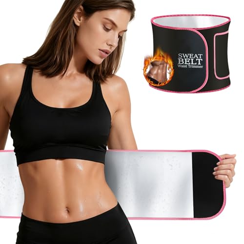 MORECOO Waist Trainer for Women/Men Waist Sweat Band Stomach Wrap Belly Band Sweat Belt Body Shaper Belt