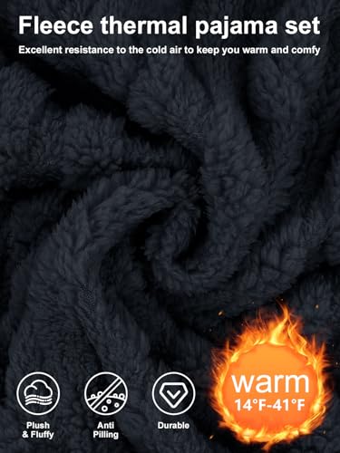 Pajamas for Women Sets Soft Comfy Fluffy Pajama Fleece Pullover Ribbed Pjs Warm Plush Lounge Sleepwear 2 Piece4