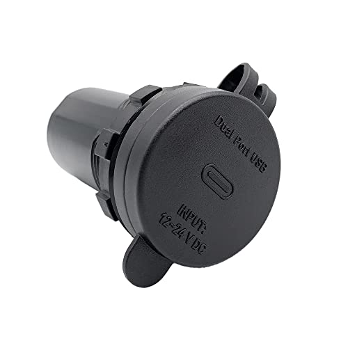 Offgridtec USB Double Socket USB-A/USB-C 5V, black, Offgridtec USB Doppelsteckdose USB-A / USB-C 5V - Image 3