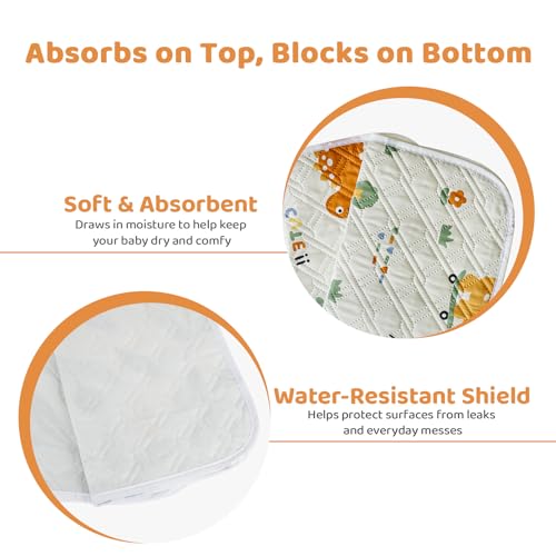 Diaper Changing Pads for Baby, Portable Change Mat, 3Layers Waterproof Change Pad Foldable Absorbent Mats for Women, Reusable Incontinence Underpads for Patient 20\'\'x27.5\'\' - Thumbnail 5