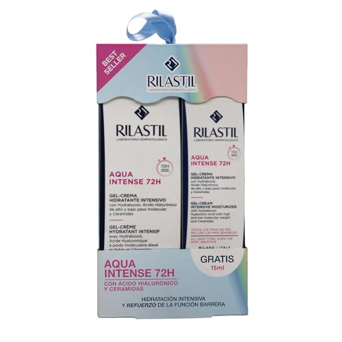 Miniatura 2 de Rilastil - Aqua Intense 72h, Pack Hidratante Facial, 40 + 15 ml