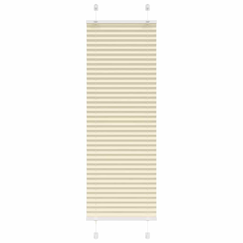 vidaXL Tenda Plissettata Crema 40x100 cm Larghezza Tessuto 39,4 cm, Tenda per Finestra Plissettata, Tenda Plissettata, Tenda a Fisarmonica