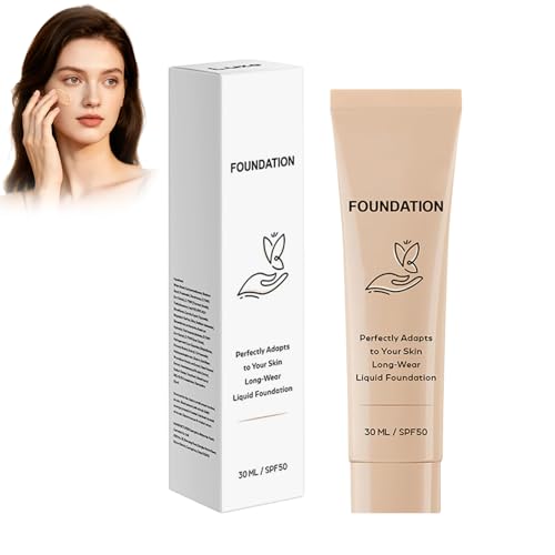 Luxe Colour Changing Foundation for Mature Skin SPF 50 Intelligent Color Correcting Foundation Medium Coverage Buildable Formula Lightweight Texture Long-Lasting (1PC)