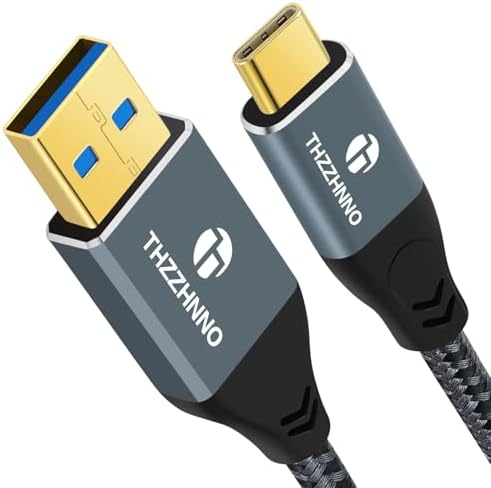 USB A auf USB C Kabel 0,5M, USB 3.1 USB 3.2 Gen2 10 Gbit/s Datenübertragungskabel für Samsung Galaxy/iPhone 15/MacBook Pro/iPad Proo USB A auf USB C Kabel