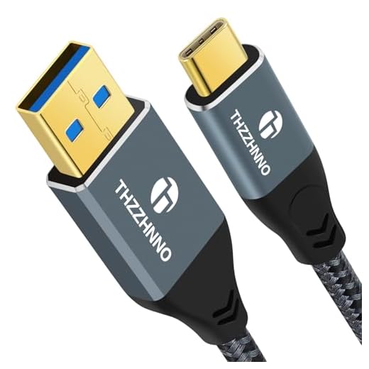 Thzzhnno Cable USB A to USB C 0,5M, USB 3.1 USB 3.2 Gen2 10Gbps Cable de Transferencia de Datos para Samsung Galaxy/iPhone 15/MacBook Pro/iPad Pro