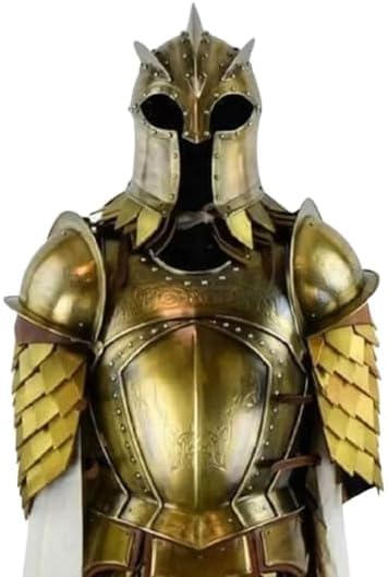 Costume de chevalier médiéval ajustable armure roi acier confortable