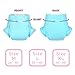 Littleforbig Adjustable Tapes Adult Diaper 2 Pieces - ABDry Ultra Absorbent Diapers Blue (X-Large 48