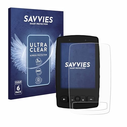 savvies Protector Pantalla para TwoNav Aventura 2 Plus (6 Unidades) Película Ultra Transparente