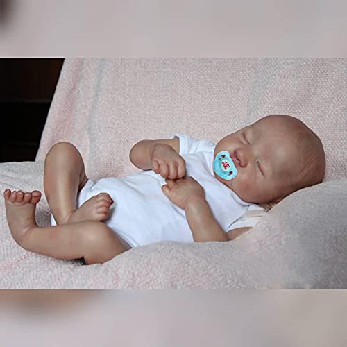 Zero Pam Realistic Reborn Doll Newborn Boys Sleeping 19 inch Soft Silicone Baby Doll Real Life Boy Handcrafted Reborn Boy Collectable