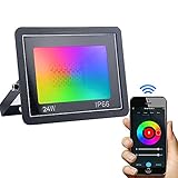 【Mit Musik synchronisieren & Timing】Wenn Sie Musik auf Ihrem Telefon abspielen, kann sich der RGB LED Strahler mit der Musik bewegen und alle Arten von Musik erkennen. Unterschiedliche Musikrhythmen spornen unterschiedliche Farben und Atmosphären an. Mit der Timing-Einstellungsfunktion können Sie wählen, wann die Lichter ein- oder ausgeschaltet werden sollen.