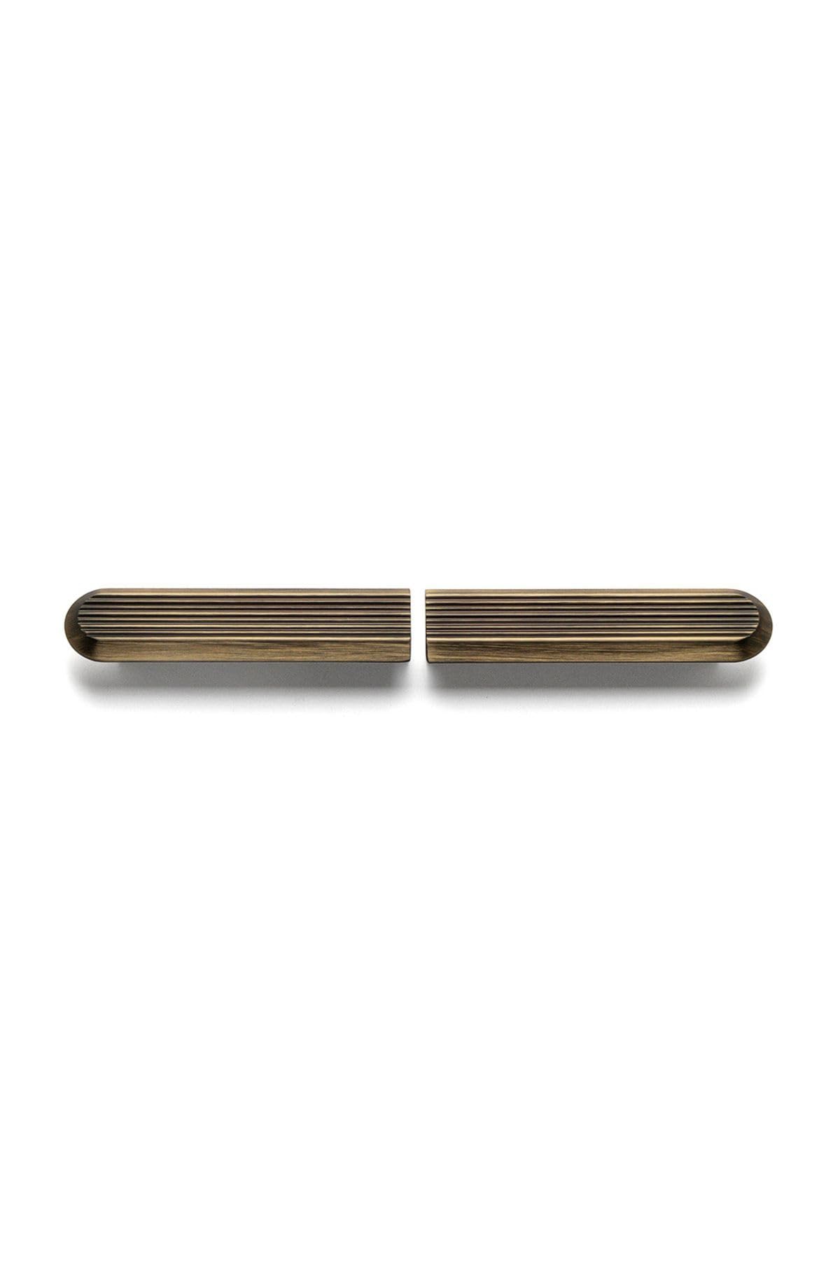 System 9022 Line-Çizgili Kulp Antik Renk Tek Adet 224 Mm Antik Tek Ebat Ssy9022 0224 Abm