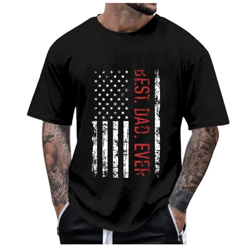 T-shirt homme col V décontracté en couleur unie et manches courtes