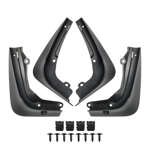 Set of 4 Compatible with Tesla Model S/S Plaid 2021-2025 Mud Flaps Splash Guard Mudguard Fender Cover Front Rear 2024 2023 2022