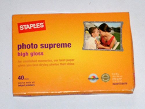 Photo Supreme High Gloss 4x6 by Staples