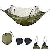 FIRINER Camping Hammock with Mosquito Net, Lightweight Portable Double & Single Hammock Tent with...