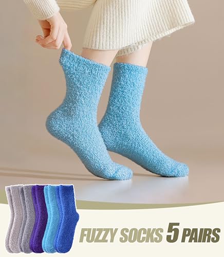 Fuzzy Socks for Women Fluffy Winter Slipper Soft Cozy Warm Plush Fleece Home Sleeping Gifts Socks3