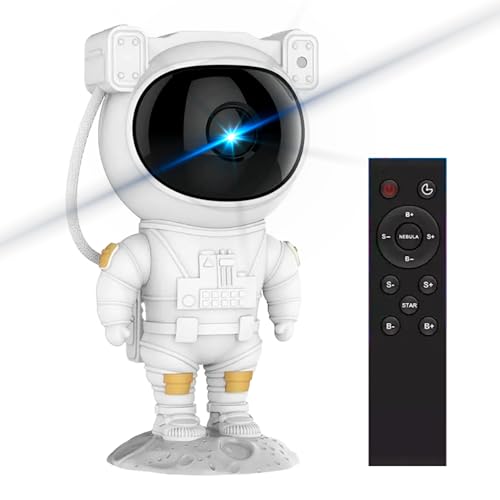 Astronauta Projetor Galaxia, Abajur De Quarto Com Luz Noturna e Estrelas