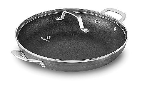 Calphalon Classic Nonstick Everyday Chef Pan with Cover, 12", Grey