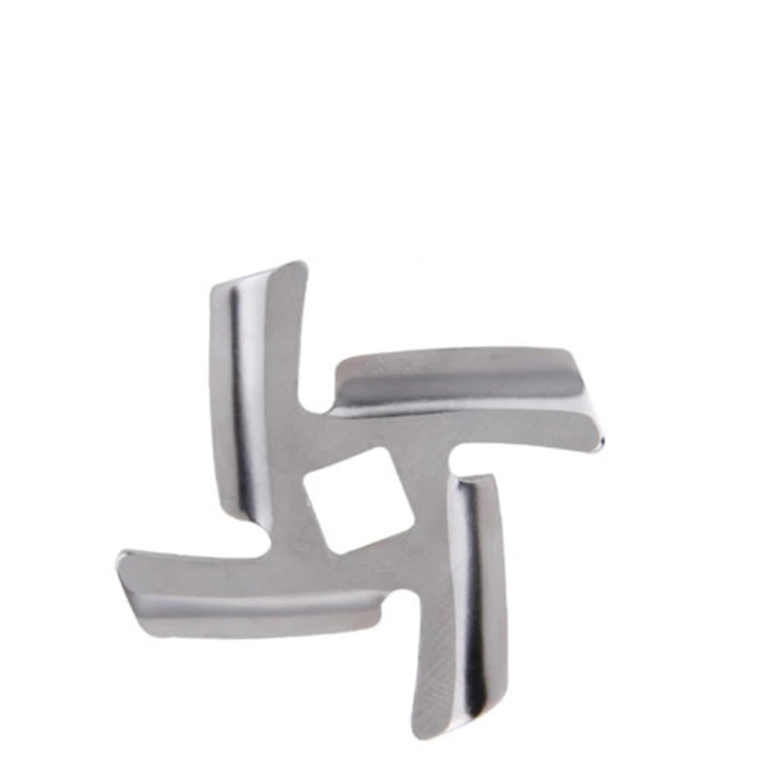 Couteaux De Hachoir À Viande En Acier Inoxydable, Alésage De 8mm, 4 Lames, Trou Carré, Pièces De Hachoir À Viande De Cuisine, 1/3 Pièces/ensemble(1pcs)