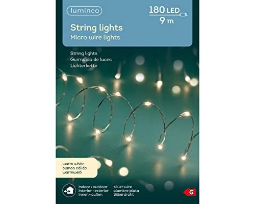 LED Micro Lichterkette für Außen | warmweiß | 180 LED\'s | 9 m LED Micro Lichterkette für Außen | warmweiß | 180 LED\'s | 9 m