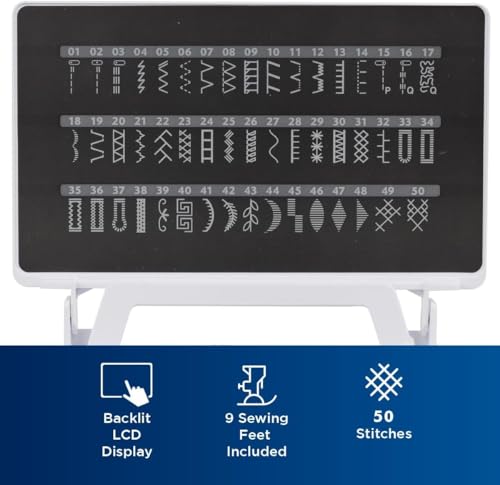 Image of Brother ST150HDH Strong & Tough Sewing Machine, and SASEW6 6-Piece Premium Sewing Thread Pack, SA520 Water Soluble Stabilizer