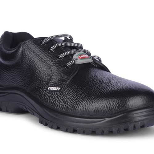 Image of Liberty Freedom SURKSHA1SK Safety Shoes for Men's with PU Insole | Comfortable for All Weather | Shock Absorber| Black- 5