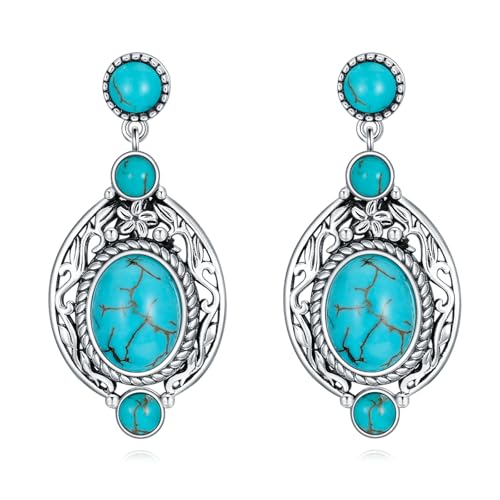 Boucles d'oreilles pendantes turquoise véritable : finis les bijoux ternes et lourds