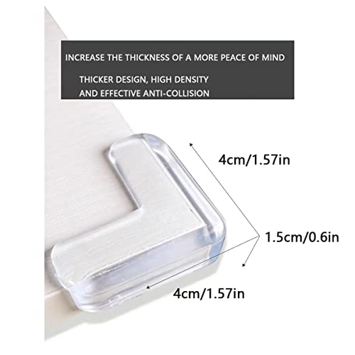 TBACW 20PCS Corner Protector for Baby Clear Corner Protectors Soft & Clear Baby Proof Bumper Furniture & Table Edges Furniture & Sharp Corners Cover Sharp Furniture & Table Edges - Image 2