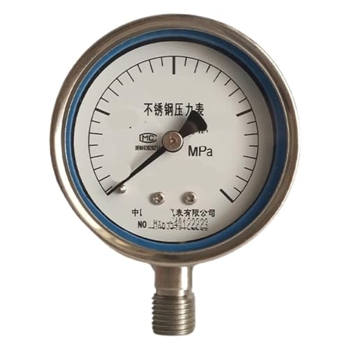 Manomètre radial inox 0-0.4MPa vis 14*1.5 haute résistance à la corrosion