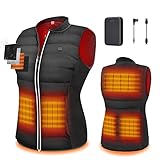 bancada de motos Carga rápida y larga. Este chaleco térmico viene con una batería externa de 10000 mAh/3,7 V. El puerto USB también puede cargar teléfonos inteligentes. Este chaleco de invierno incorporado 5 almohadillas térmicas, un eficiente.