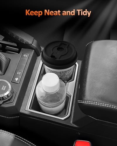 Image of for 2025 2026 Toyota 4Runner Center Console Cup Holder Organizer Insert - 4 Runner TPE Non-Slip Silicone Rubber Accessories