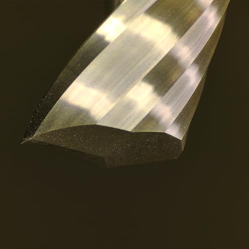 Image of Tools Solid Carbide CNC Spiral Single Flute End Mill -ZrN Coating for Acrylic Plate Aluminum, Wood, Plastic, Brass, Copper Cutting - 1 /4 Diameter 1 /4 inch