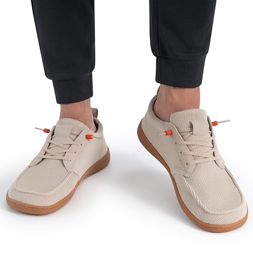 Image of Men's Barefoot Wide Toe Box Shoes - Minimalist Barefoot Shoes with Zero Drop Sole Extra Wide Slip on Walking Shoes for Men